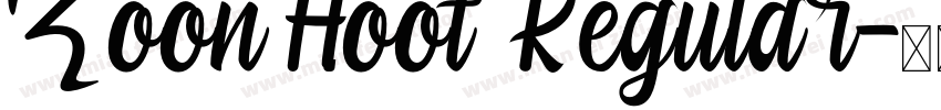 Zoon Hoot Regular字体转换